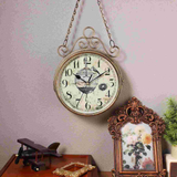 RetroCharm - Vintage tågstation väggur med tidlös attraktion Carvallo