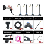 Carvallo Pro360 Automatiskt bevattningssystem 20 m | 360° Justerbara sprutmunstycken | DIY dimbevattningsset | För trädgård, grönsaksland och terrass Carvallo