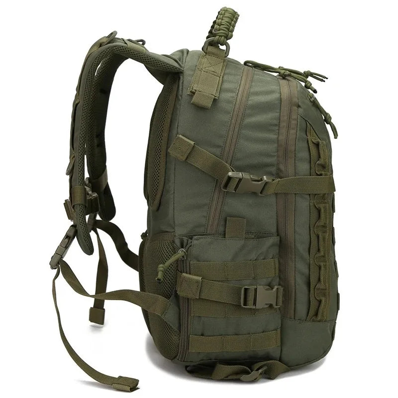 Carvallo 35 L Vandring ryggsäck Herr | Taktisk trekking ryggsäck 48 × 33 × 22 cm | Utomhus camping, fiske, jakt & sport med MOLLE-system Carvallo