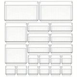 Carvallo Organizer Set | 18-delar | Transparent & Mångsidig | OrdixClear® Förvaringssystem Carvallo