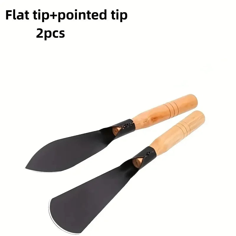 Carvallo 2-pack Trädgårdsskyfflar i metall | Robusta handskovlar för grävning, plantering och ogräsrensning Carvallo