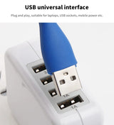 Carvallo | USB LED-lampa | 360° roterbar & energisparande | Flexibel hals Carvallo