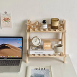 ShelfEase - Minimalist shelf rack in two levels with open frame for stylish organization Carvallo