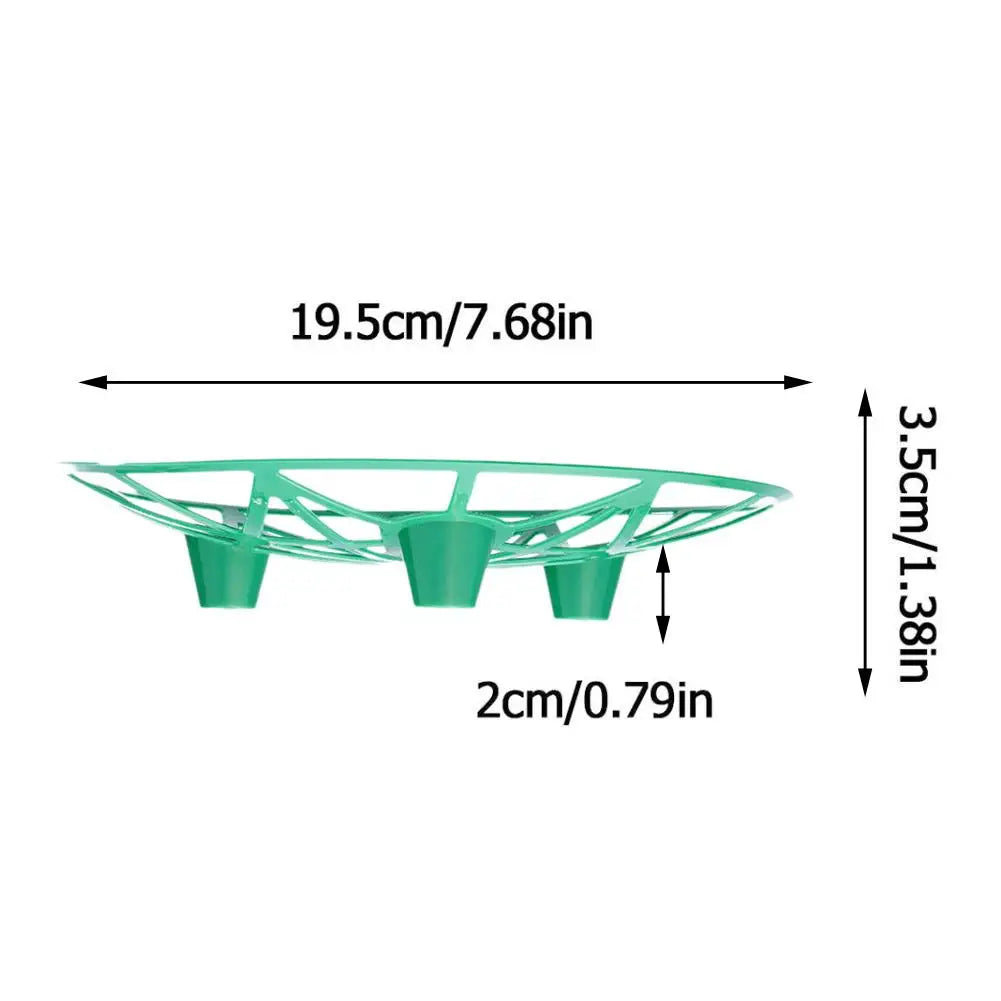 Carvallo | 10-pack vattenmelonhållare för trädgården | 19,5 × 3,5 × 2 cm | Robust PP-brickor mot markkontakt & förruttnelse Carvallo