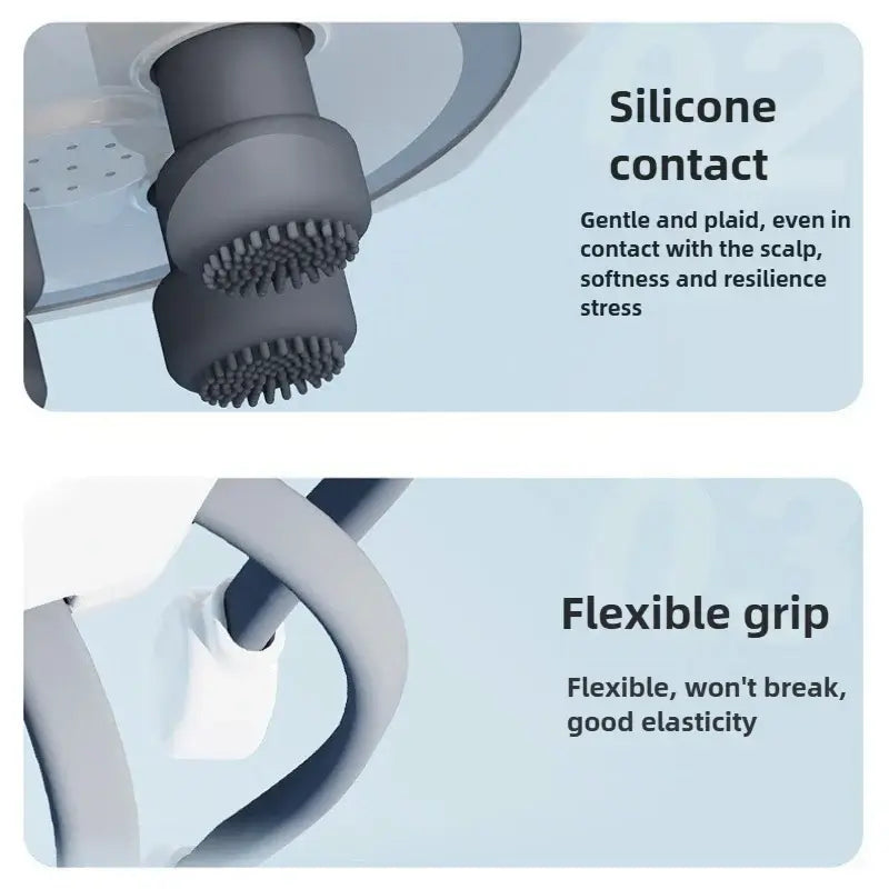 Royallure Elektrisk Huvudmassager – Migränlindring, Huvudbottenstimulator, Trådbunden & USB-ström Carvallo