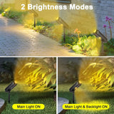 Carvallo SolarGlow Solträdgårdslampa LED | Färgväxling & Varmvitt | Vattentät | För trädgård, terrass & landskap | 6–8 timmars ljusperiod Carvallo