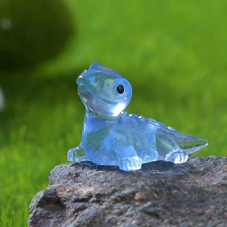 Carvallo Glow Lizard Set | 10-pack Luminescent Mini Lizards | Resin Figures for Terrarium, Fairy Garden & DIY Decor Carvallo