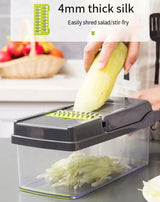 Royallure 14-i-1 Grönsakshackare Skivare Rivjärn Set för Kök Matlagning Carvallo