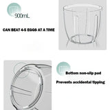 Carvallo OneTouch | Automatisk visp och mjölkskummare | USB-uppladdningsbar | 3-i-1 köksredskap för grädde, ägg och deg | Låg ljudnivå Carvallo