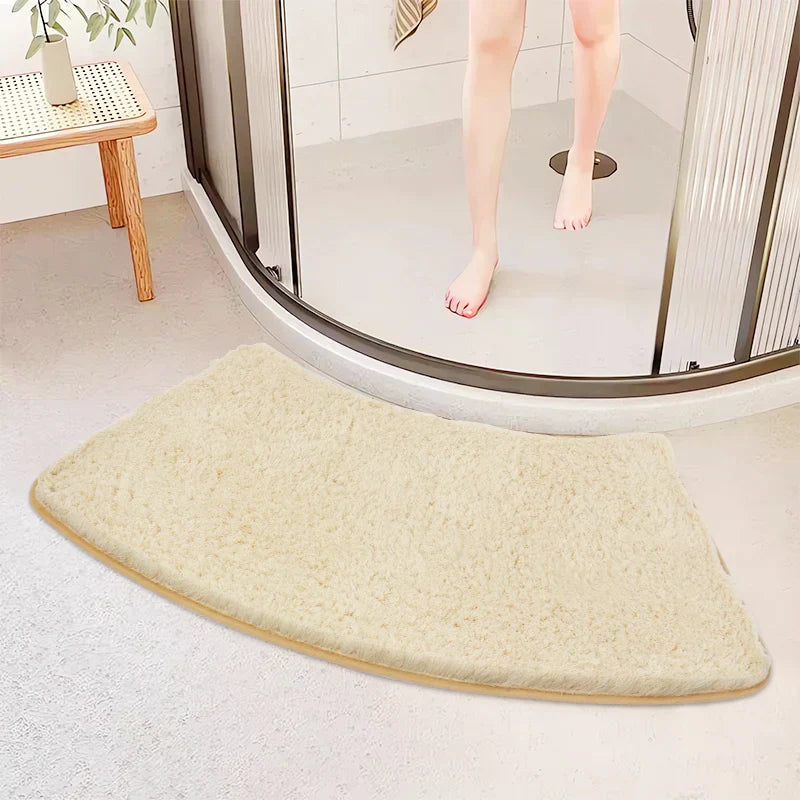 Carvallo – Rundad halkfri badrumsmatta för komfort och stil Carvallo