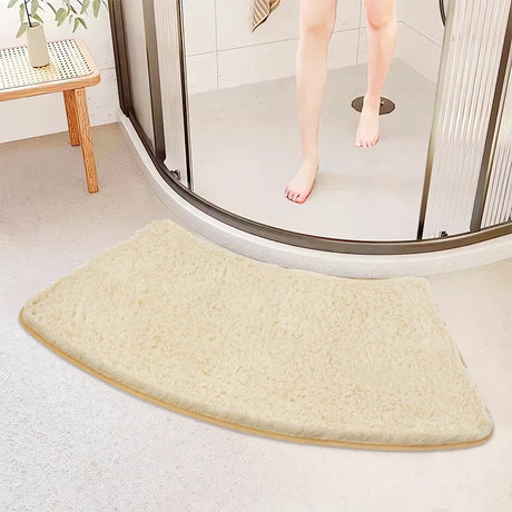 Carvallo – Rundad halkfri badrumsmatta för komfort och stil Carvallo