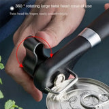 Carvallo Multifunktionell Burköppnare Rostfritt stål | Sidklippare med slät kant | Säker & ergonomisk | 22 × 6 cm Carvallo