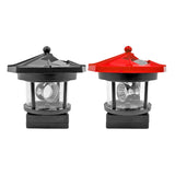 Carvallo LightTower Solar LED fyrtornlampa | Rotations effekt & ljussensor | För trädgård, staket & balkong | 9,5 cm Carvallo