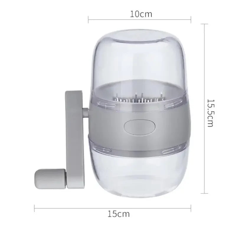 Carvallo Manuell nötterkvarn | Rostfria blad | För nötter & torkad frukt | Kökshackare manuell Carvallo