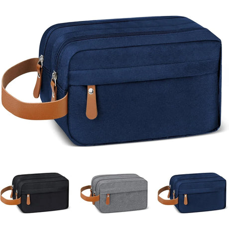 Carvallo kulturväska för upphängning för herrar | Vattenavvisande & Rymlig | Canvas-resväska med många fack Carvallo