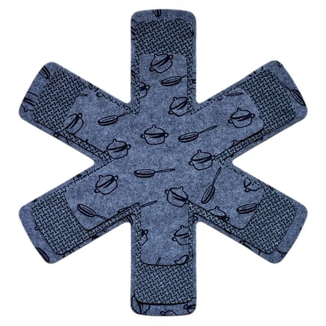 Carvallo Topfschutz Filzunderlägg | Värmeresistent & Rep-skydd | 3 Storlekar i Set | Grå Carvallo