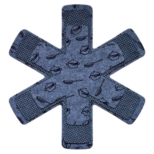 Carvallo Topfschutz Filzunderlägg | Värmeresistent & Rep-skydd | 3 Storlekar i Set | Grå Carvallo