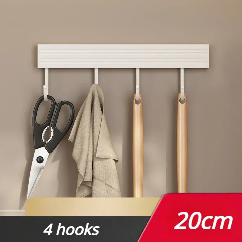 Carvallo KüchenMeister Flex | Utan borrning | Med krokar och skedhållare | 30/40/50 cm | Organizer i rymdaluminium Carvallo