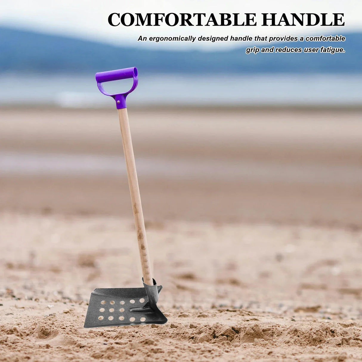 Carvallo SiebPro slamskopa med sikt | Robust metallskopa för avlopp, trädgård och bygg | Tillverkad av manganstål Carvallo