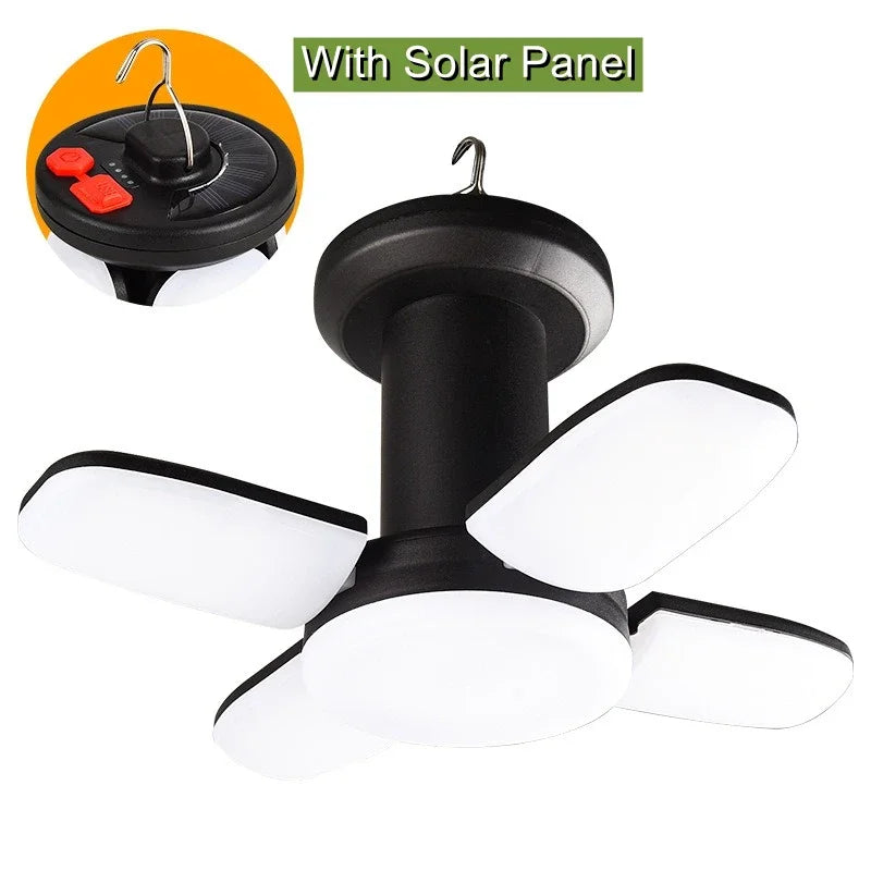 Carvallo Solar Campinglampa | USB & Solenergi Laddning | 6 Ljuslägen | Fällbar & Powerbank – 1000 Lumen Carvallo