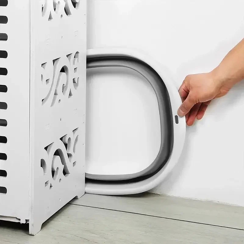 Carvallo Fällbar Tvättskål i plast | 38 cm Diameter | Platsbesparande & bärbar | För bad, kök, baby & utomhus Carvallo