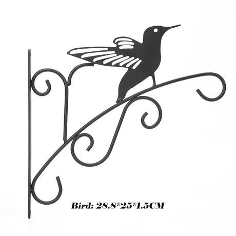 Carvallo väggkrok i vintage-stil | Väderbeständigt metall | Fågelmotiv & blomrankor | För lyktor, blommiga krukor & dekoration Carvallo
