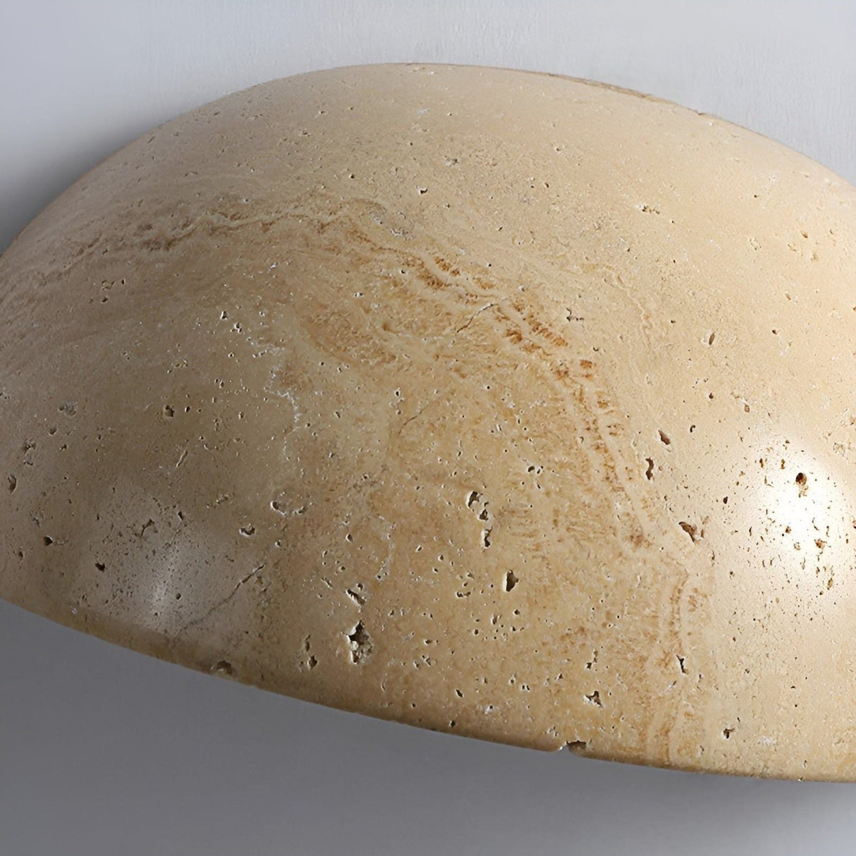 Korzito - Nordisk Halvcirkel-LED-Wabi-Sabi-Vägglampa Carvallo