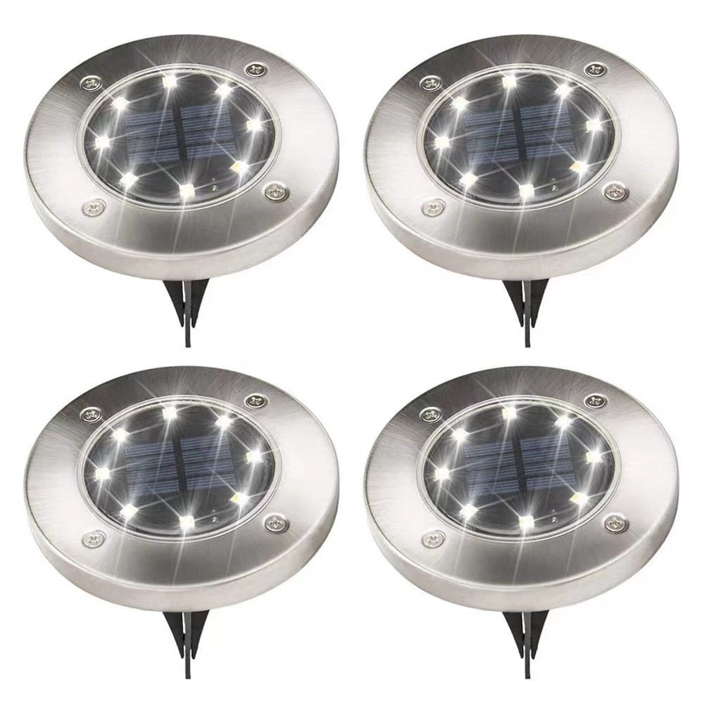 8 lysdioder utomhus Solar Disk Light Bellasverige