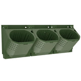 Carvallo WallBox Vertikal väggplanteringslåda av plast | 38×14×15 cm | För väggväxter & grönska | Modulsystem Carvallo