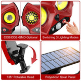 Carvallo Solar Vägglampa Uggla | Rörelsesensor & 3 Läge för Ljus | Väderbeständig IP54 | Trädgårdsdekor Carvallo