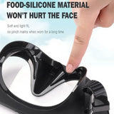 Carvallo dykmask med snorkel | 180° panoramautsikt | Antiläckage & HD-glas | Livsmedelsgodkännt silikon Carvallo