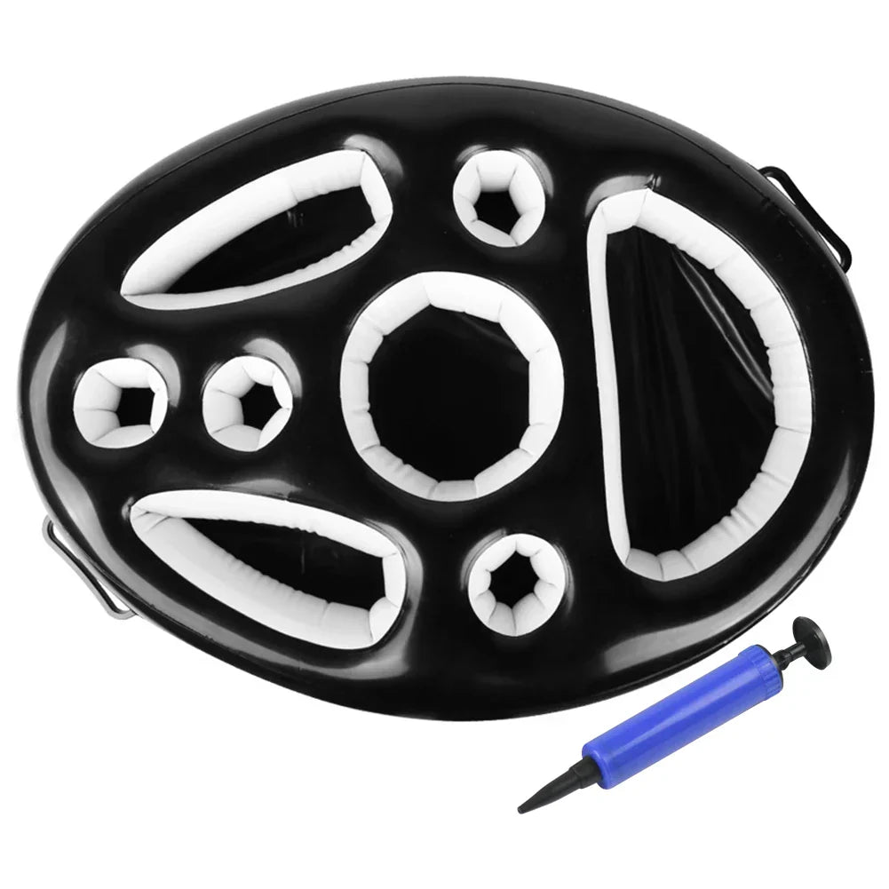 Carvallo | Uppblåsbar dryckeshållare pool | Anti-tipp design | För burkar & flaskor Carvallo