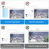 Carvallo SmartOxy Uppladdningsbar Syrepump för Akvarium & Utomhus | Tyst Luftpump med Batteri & USB | Automatisk AC/DC-omkoppling & LED-display Carvallo