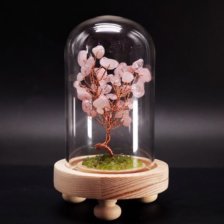 Feng Shui Kristall Träd-Home-Hemnix-Rosenkvarts-Hemnix