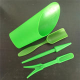 Carvallo Mini Trädgårdsverktyg Set | 4-delat set för balkong & inomhusväxter | För omplantering, sådd & plockning Carvallo