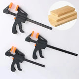 Carvallo Mini F-skruvklämma för träarbeten | Snabbspänningsklämma med spärrmekanism | 1 styck – Kompakt & robust Carvallo