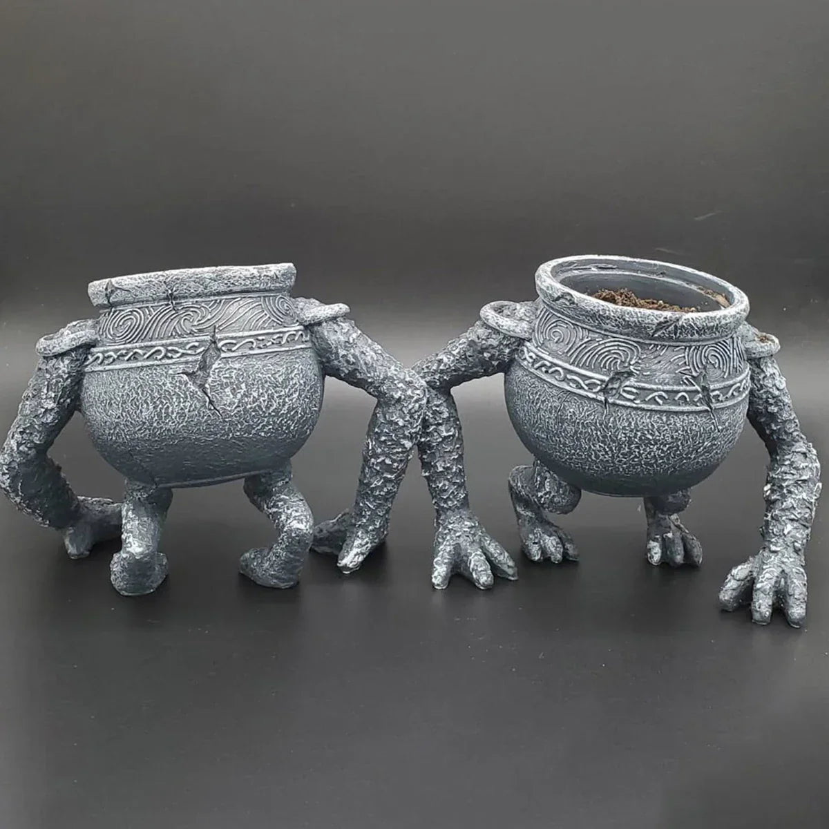 Carvallo DecoRoot | Väderbeständig & Retrodesign | För Inomhus & Utomhus | Högkvalitativt Konstharpuki Carvallo