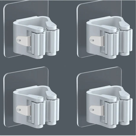 Carvallo FixoGrip | Självhäftande & Vattentät | Väggmontering utan borrning | 4-pack Carvallo