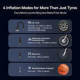 Carvallo X2 Batterikompressor | Dubbelcylinder-power | Automatisk tryckkontroll | Kompakt & trådlös Carvallo