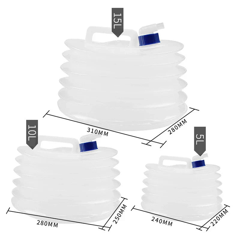 Carvallo Vattenkanister HYDROPAK Eco | 5–15 L | BPA-fri & läckagesäker | För camping, nödsituation & utomhus Carvallo