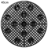Carvallo växtkruka underlägg med ståfunktion | Golv- & terrasskydd | 20/30/40 cm Ø | För inomhus & utomhus Carvallo