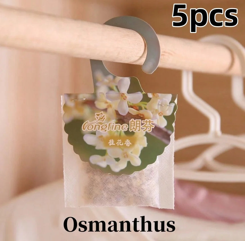 Carvallo Doftpåsar för garderob & rum | 5/10 stycken | Långvarig doft | Med hängare | Aromaterapi & luftrensare Carvallo