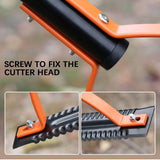 Carvallo gräskantskärare manuell | Dubbelblad av manganstål | 120–160 cm handtag | För högt gräs & ogräs Carvallo