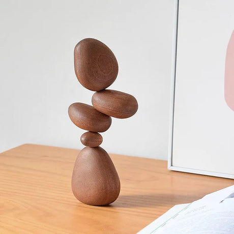 Zen Harmony träskulptur – modern minimalistisk inredning för ett lugnt utrymme MILA Sverige