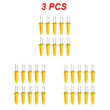 Carvallo rostfritt stål majsgafflar set | Värmetålig & Återanvändbar | För grill, camping & kök | 6 × 2 cm Carvallo