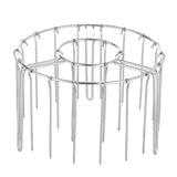 Carvallo Vertikal Spettshållare i rostfritt stål | För grill & luftfritös | Plats för 12/24/48 spett | 19 × 10 cm Carvallo