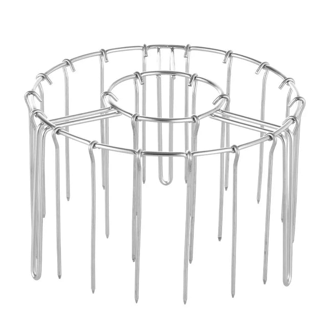 Carvallo Vertikal Spettshållare i rostfritt stål | För grill & luftfritös | Plats för 12/24/48 spett | 19 × 10 cm Carvallo