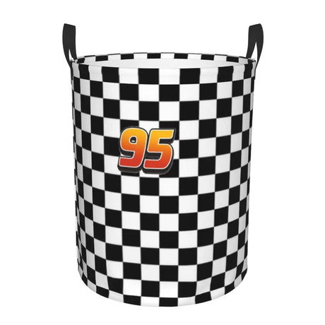 Bilar Lightning McQueen Tvättkorg – Rymlig och Fällbar Korg för Kläder Carvallo