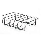 Carvallo RibFrame Grill-revbenhållare av stål | Non-stick belagd & Platsbesparande | För 4 revbensstycken Carvallo