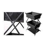 Carvallo Fällbart Campingregal | 3 Nivåer | Bärbar & Mångsidig | Perfekt för Picknick & Utomhus Carvallo